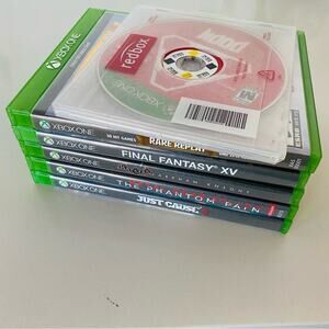 Xbox One Six Games - Final Fantasty Doom Just Cause Batman Rare Replay Metal Gea